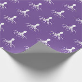 Bedrücktes Octopus-Design - Matte Wrapping Paper Geschenkpapier (Ecke)