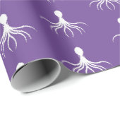 Bedrücktes Octopus-Design - Matte Wrapping Paper Geschenkpapier (Rolleneckpunkt)