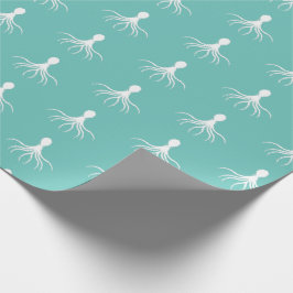 Bedrücktes Octopus-Design - Matte Wrapping Paper Geschenkpapier