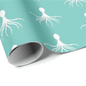 Bedrücktes Octopus-Design - Matte Wrapping Paper Geschenkpapier (Rolleneckpunkt)