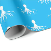 Bedrücktes Octopus-Design - Matte Wrapping Paper Geschenkpapier (Rolleneckpunkt)