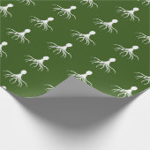 Bedrücktes Octopus-Design - Matte Wrapping Paper Geschenkpapier (Ecke)