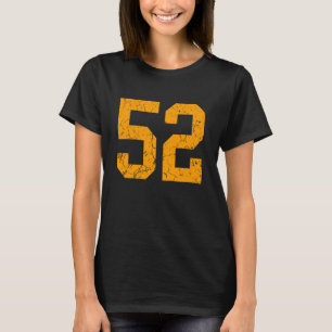 Bedrucktes Orange Number 52 Trikot Spieleruniform T-Shirt