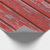 bedrücktes Papier aus rotem Holz Geschenkpapier (Ecke)
