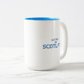 Bedrücktes Schottland Zweifarbige Tasse (VorderseiteRechts)
