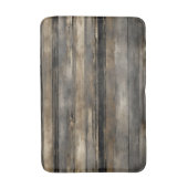 Bedrücktes schwarzes Gold und grauer Streifen Badematte (Vorderseite Vertikal)