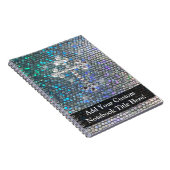 Bedrucktes Silber-Bling-Cross Notizblock (Rechte Seite)