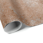 Bedrücktes Silver Brown Maroon Rust Wrap Geschenkpapier (Rolleneckpunkt)