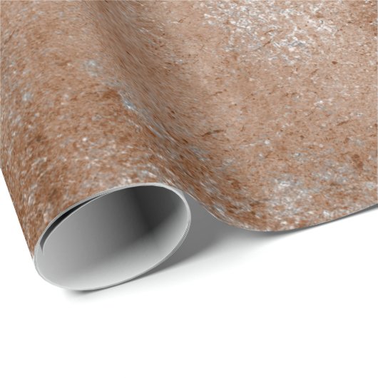 Bedrücktes Silver Brown Maroon Rust Wrap Geschenkpapier (Rolleneckpunkt)