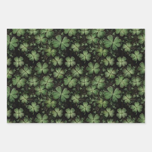 Bedrücktes St. Patrick's Day Pattern Geschenkpapier Set (Vorderseite 3)
