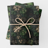 Bedrücktes St. Patrick's Day Pattern Geschenkpapier Set (Beispiel)