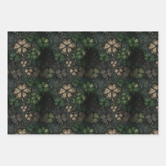 Bedrücktes St. Patrick's Day Pattern Geschenkpapier Set (Vorderseite)