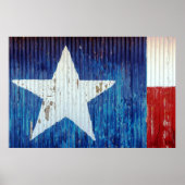 Bedrücktes Texas Star USA Foto Poster (Vorne)