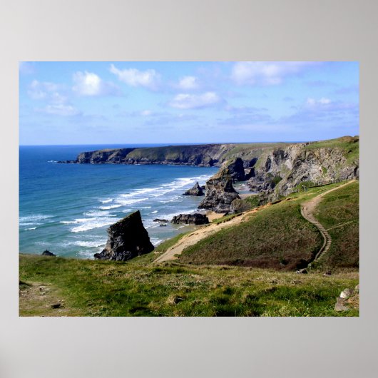 Bedruine Steps Cornwall Poster (Vorne)
