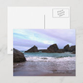Bedruthan Steps Carnewas Cornwall England Postkarte (Vorne/Hinten)