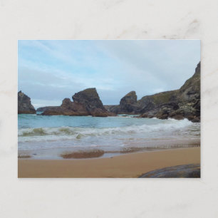 Bedruthan Steps Carnewas Cornwall England Postkarte
