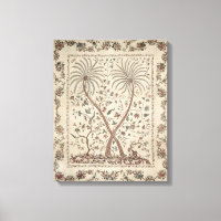 Bedspread with Palm Tree Motifs
