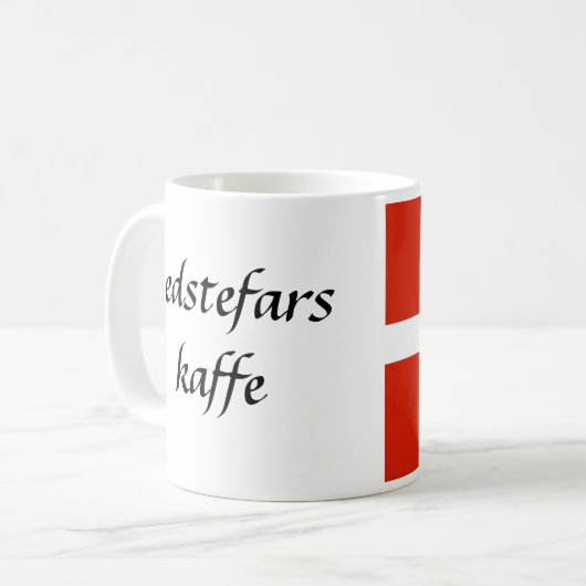Bedstefars Kaffe Kaffeetasse (Vorderseite Links)