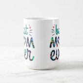 Bedt Mom hat jemals Blumentypografie niedlich Kaffeetasse (Mittel)