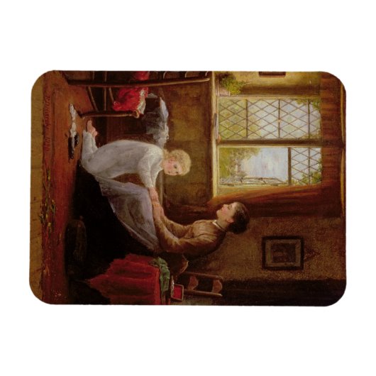 Bedtime, 1890 (Öl auf Tafel) Magnet (Horizontal)