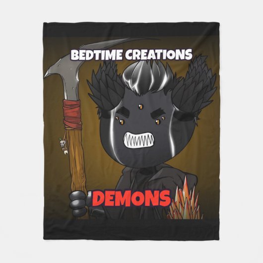 Bedtime Creations Demons Fleece-Decke Fleecedecke (Vorderseite)