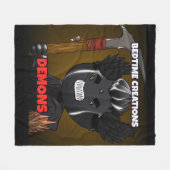 Bedtime Creations Demons Fleece-Decke Fleecedecke (Vorderseite (Horizontal))