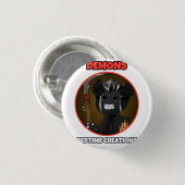 Bedtime Creations Demons Knopf Button (Vorne & Hinten)