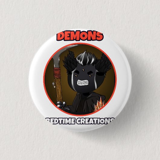 Bedtime Creations Demons Knopf Button (Vorderseite)