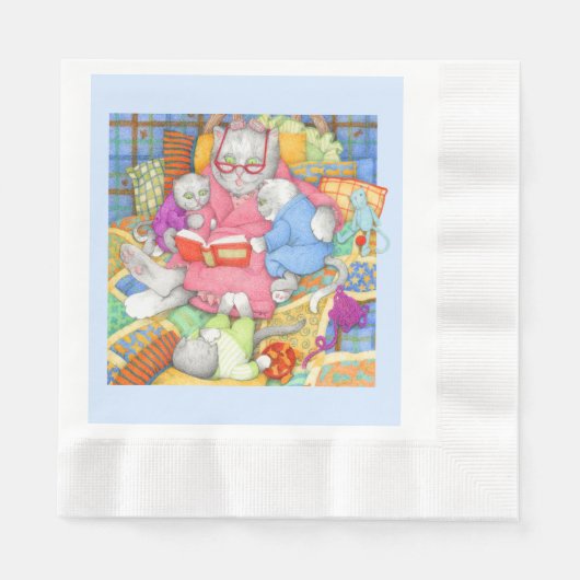 BEDTIME GESCHICHTE geprägtes Lunch Paper Napkins - Serviette (Vorderseite)