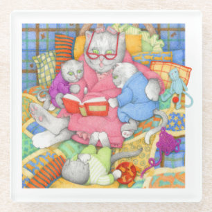 BEDTIME GESCHICHTE Glas Getränke Coaster Glasuntersetzer