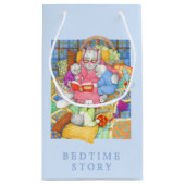 BEDTIME GESCHICHTE Kleine Geschenktüte - Blau (Rückseite)