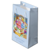 BEDTIME GESCHICHTE Kleine Geschenktüte - Blau (Rückseite Schrägansicht)