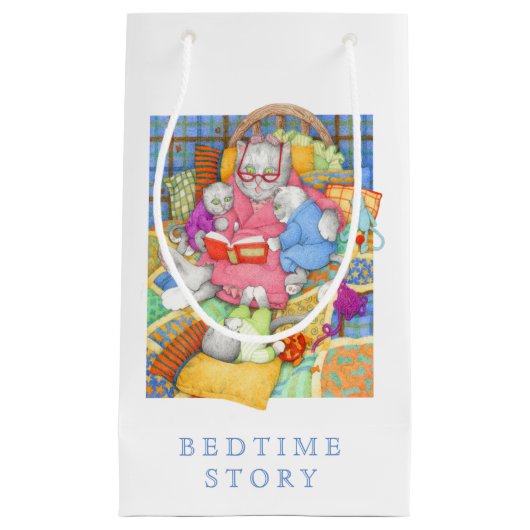 BEDTIME GESCHICHTE Kleine Geschenktüte - weiß (Vorderseite)