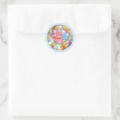 BEDTIME GESCHICHTE Kleine Round Stickers - Blau (Tasche)