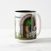 Bedtime Gnome Keramik Zweifarbige Tasse (VorderseiteRechts)