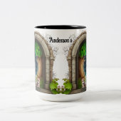 Bedtime Gnome Keramik Zweifarbige Tasse (Mittel)