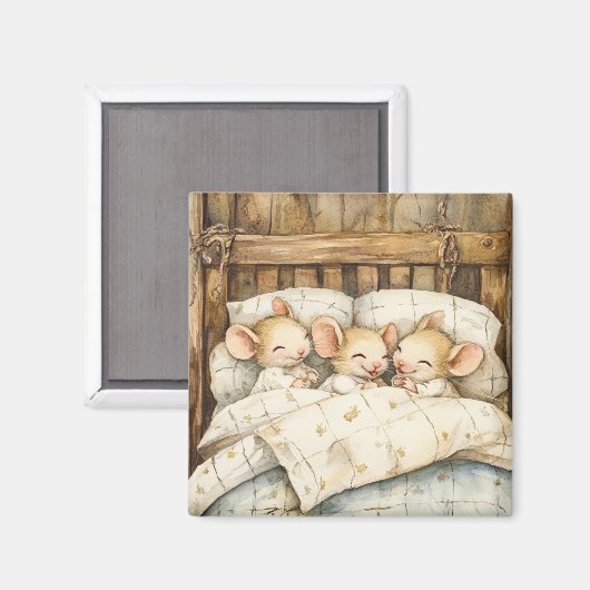 Bedtime Mice Magnet (Vorderseite/Rückseite)