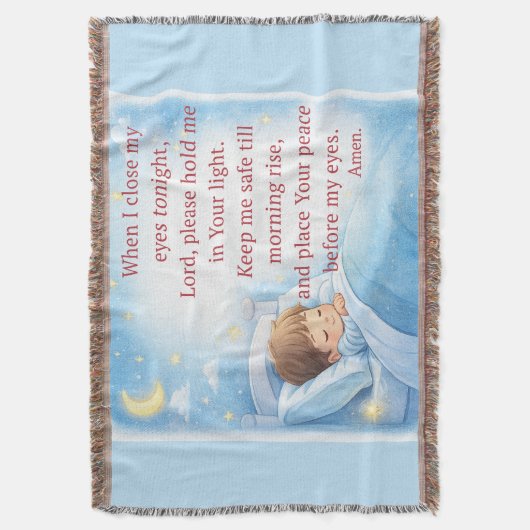 Bedtime Prayer for Kids Decke (Vorderseite Vertikal)