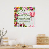 Bedtime Shema Israel für Kinder in den Tropen Poster (Küche)