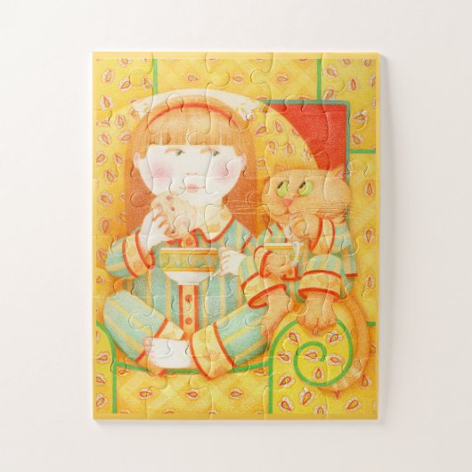 BEDTIME SNACK 11 "X14" Big Pieces Puzzle (Vertikal)