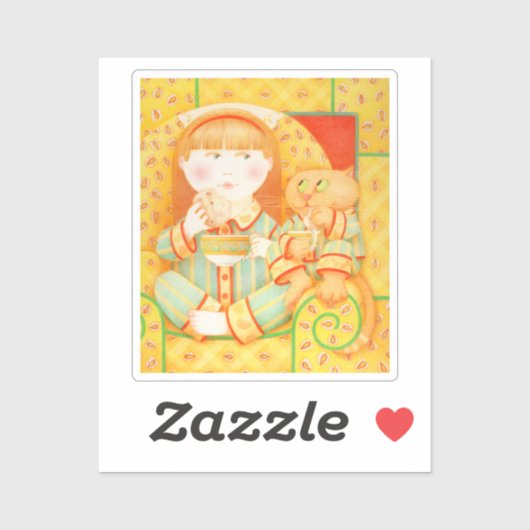 BEDTIME SNACK 2" Vinyl Sticker (Blatt)