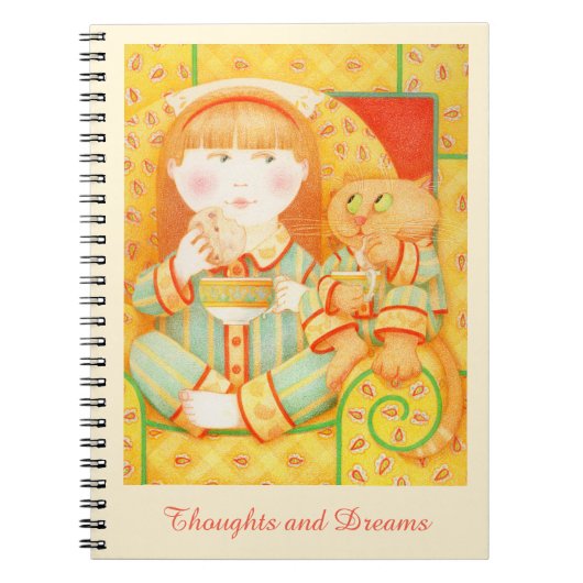 BEDTIME SNACK 6.5x8.75 Notebook - Creme Notizblock (Vorderseite)