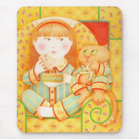 BEDTIME SNACK Maus Pad Mousepad (Vorne)