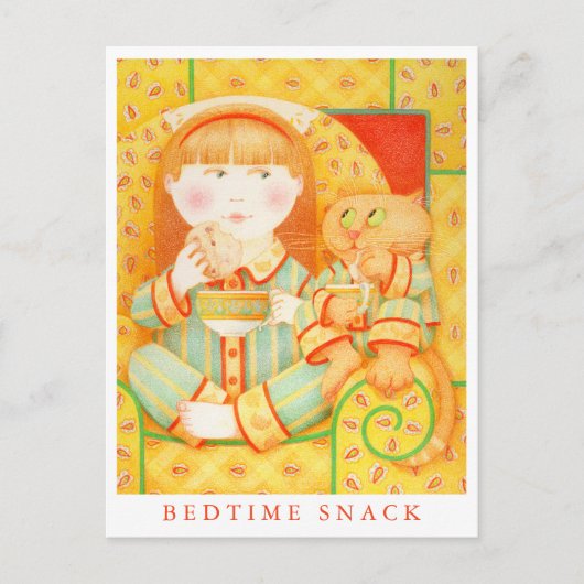 BEDTIME SNACK Postkarte (Vorderseite)