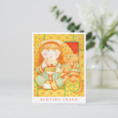 BEDTIME SNACK Postkarte (Stehend Vorderseite)