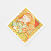 BEDTIME SNACK Standard Luncheon Paper Napkins Serviette (Ecke)