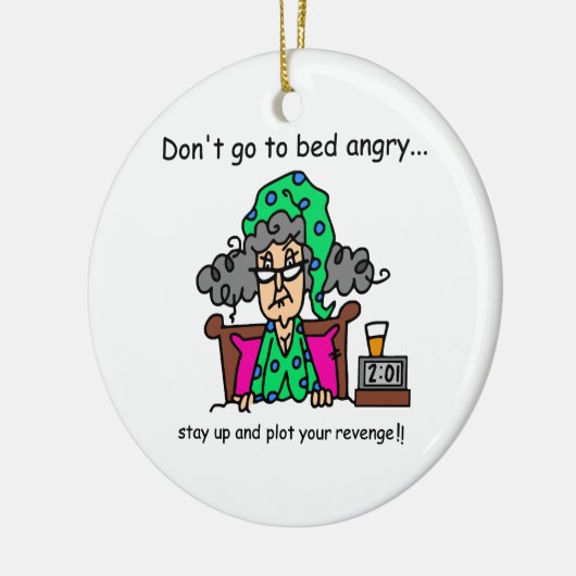 Bedtime-Spaß Keramik Ornament (Links)