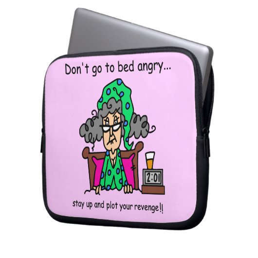 Bedtime-Spaß Laptopschutzhülle (Vorderseite Links)