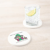 Bedtime-Spaß Sandstein Untersetzer (Seite)