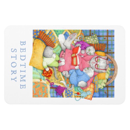 BEDTIME STORE 4x6 Flexible Magnet - Weiß (Horizontal)